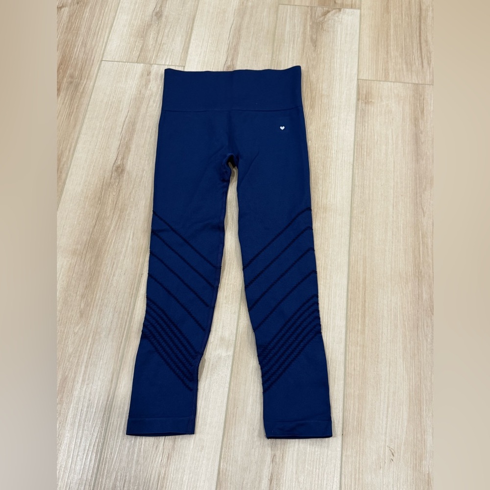 Love Fitness Navy Blue High-Waisted Leggings Sz small